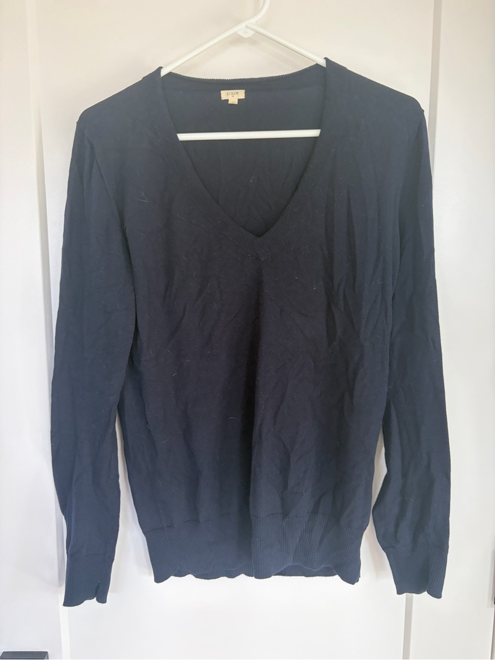 J. Crew Navy V-Neck Sweater